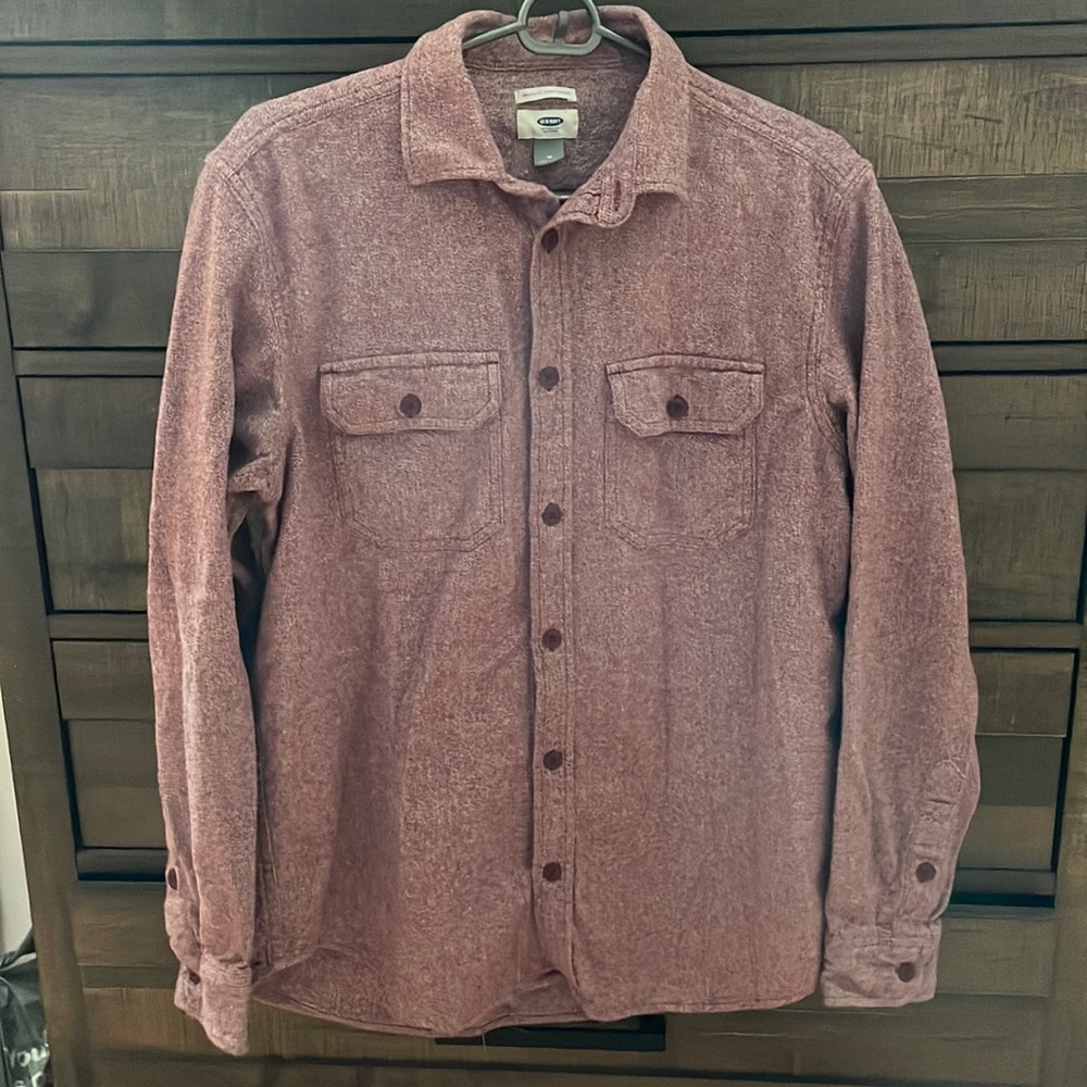OLD NAVY Men’s Mid-Weight Regular Fit Button Down Long Sleeve Cotton Shirt M